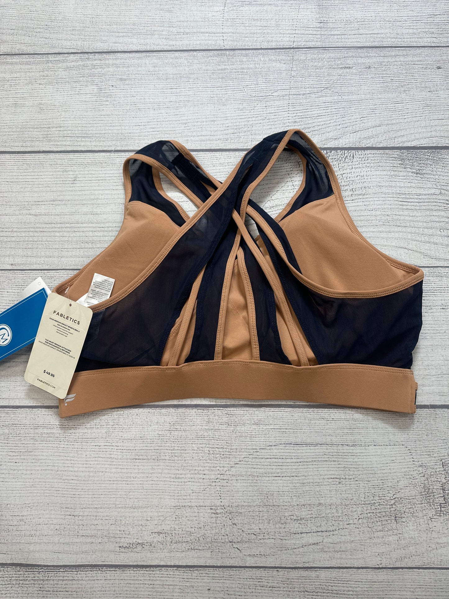 Athletic Bra By Fabletics In Navy, Size: 1x