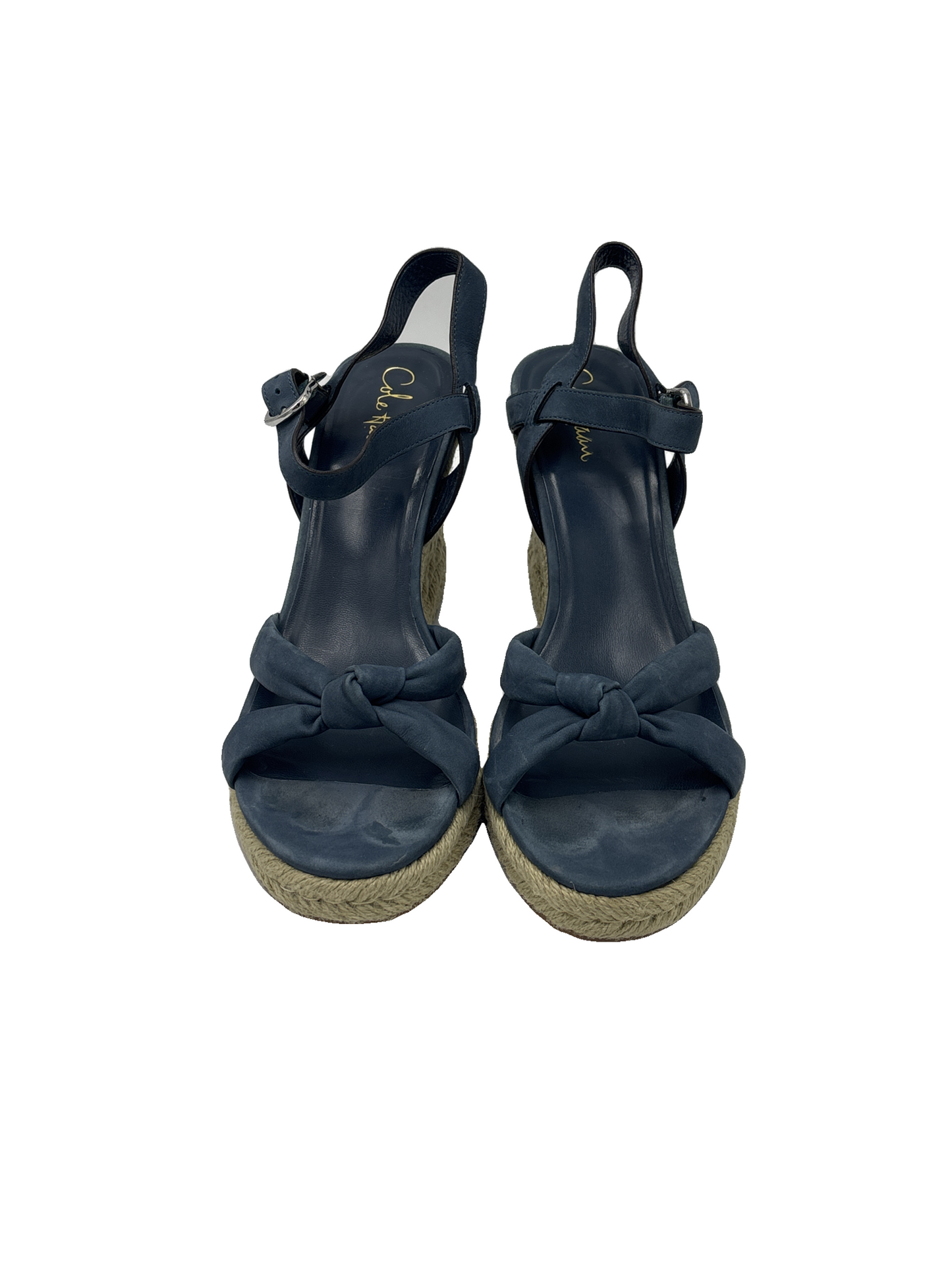 Shoes Heels Wedge By Cole-Haan In Blue, Size: 11