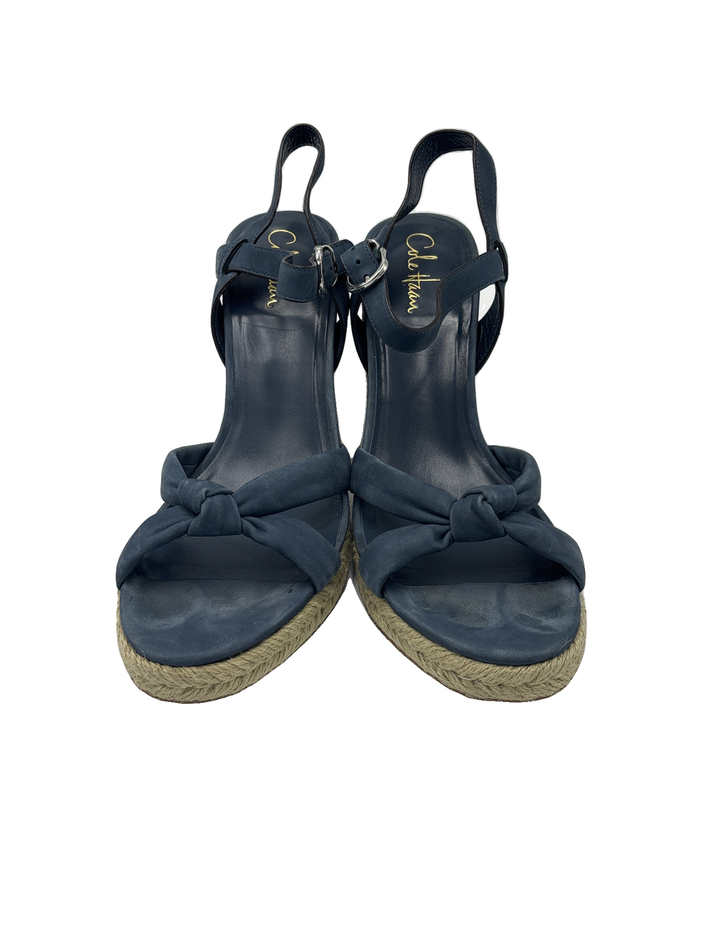 Shoes Heels Wedge By Cole-Haan In Blue, Size: 11