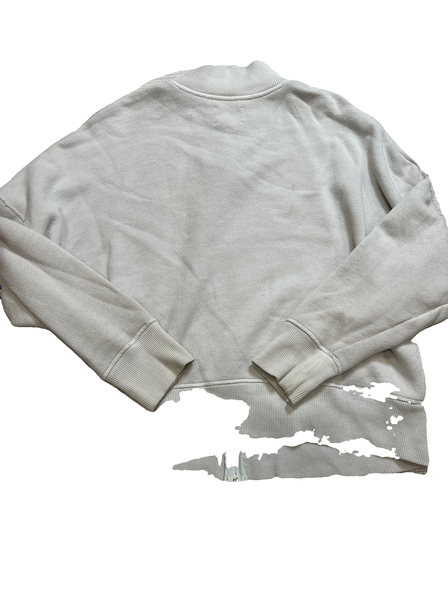 Sweatshirt Collar By Aerie In Grey, Size: L