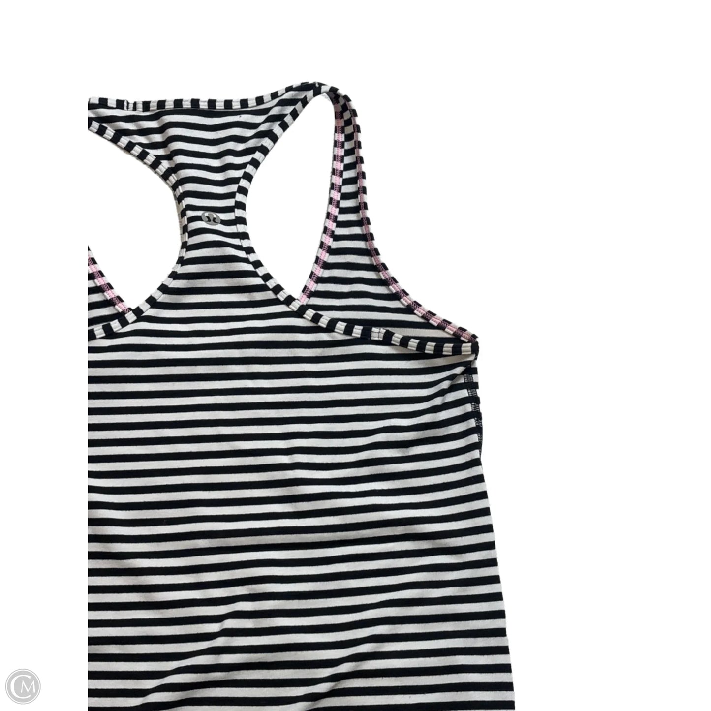 Athletic Tank Top By Lululemon In Striped Pattern, Size: S