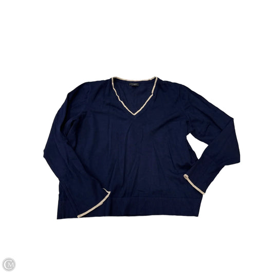 Top Long Sleeve By Halogen In Navy, Size: Xxl