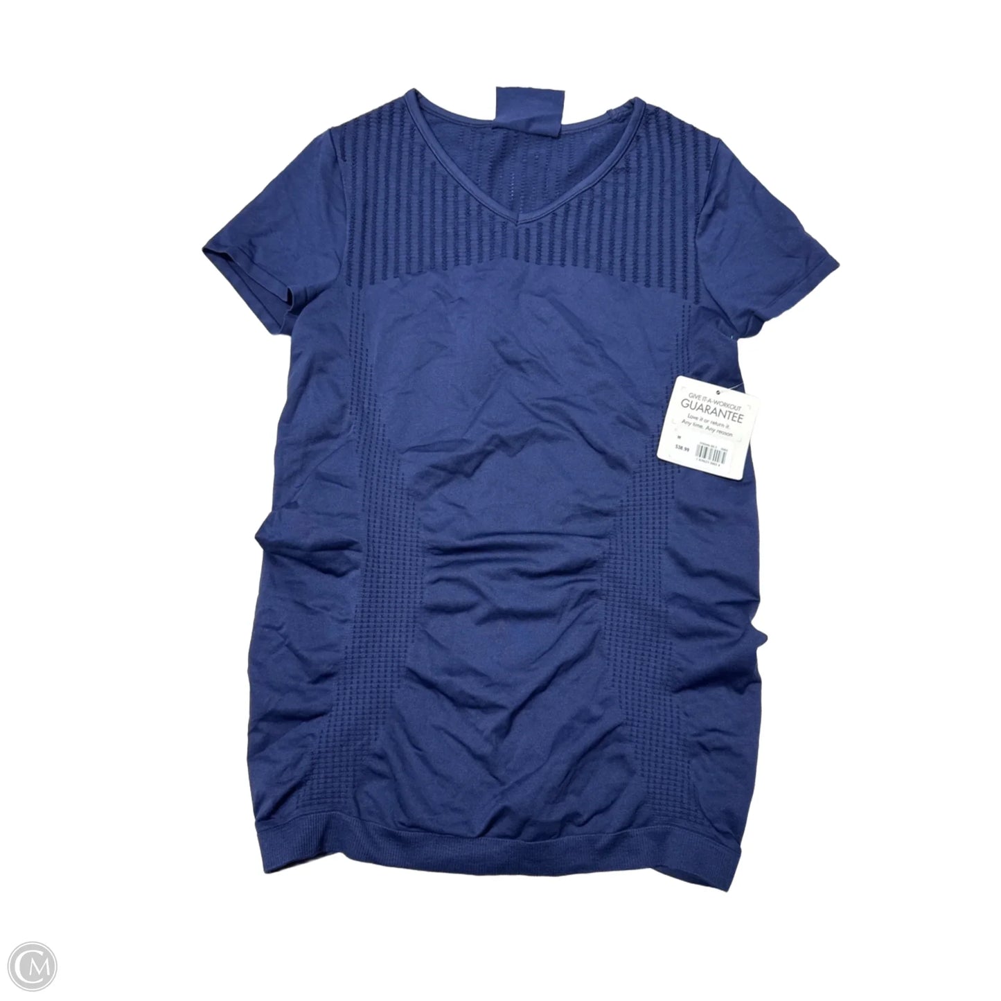 Athletic Top Short Sleeve By Athleta In Navy, Size: M