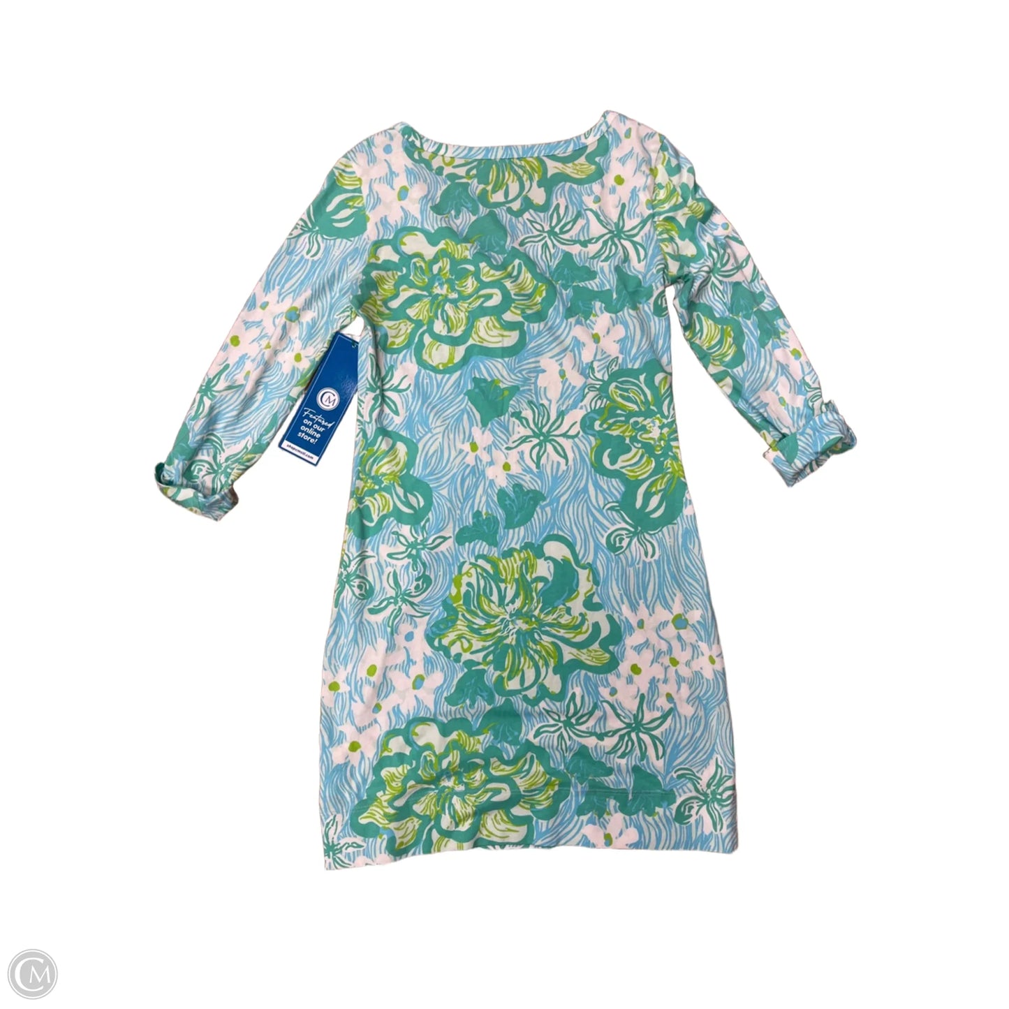 Dress Designer By Lilly Pulitzer In Blue & Green, Size: Xs