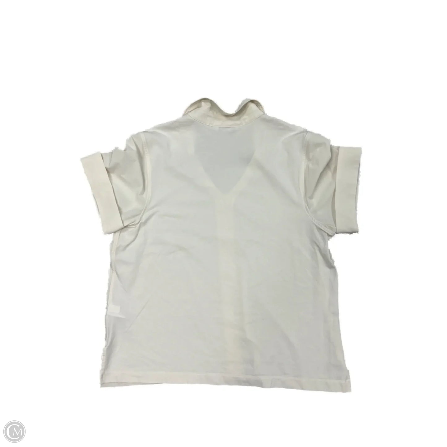 Athletic Top Short Sleeve By Athleta In Cream, Size: L