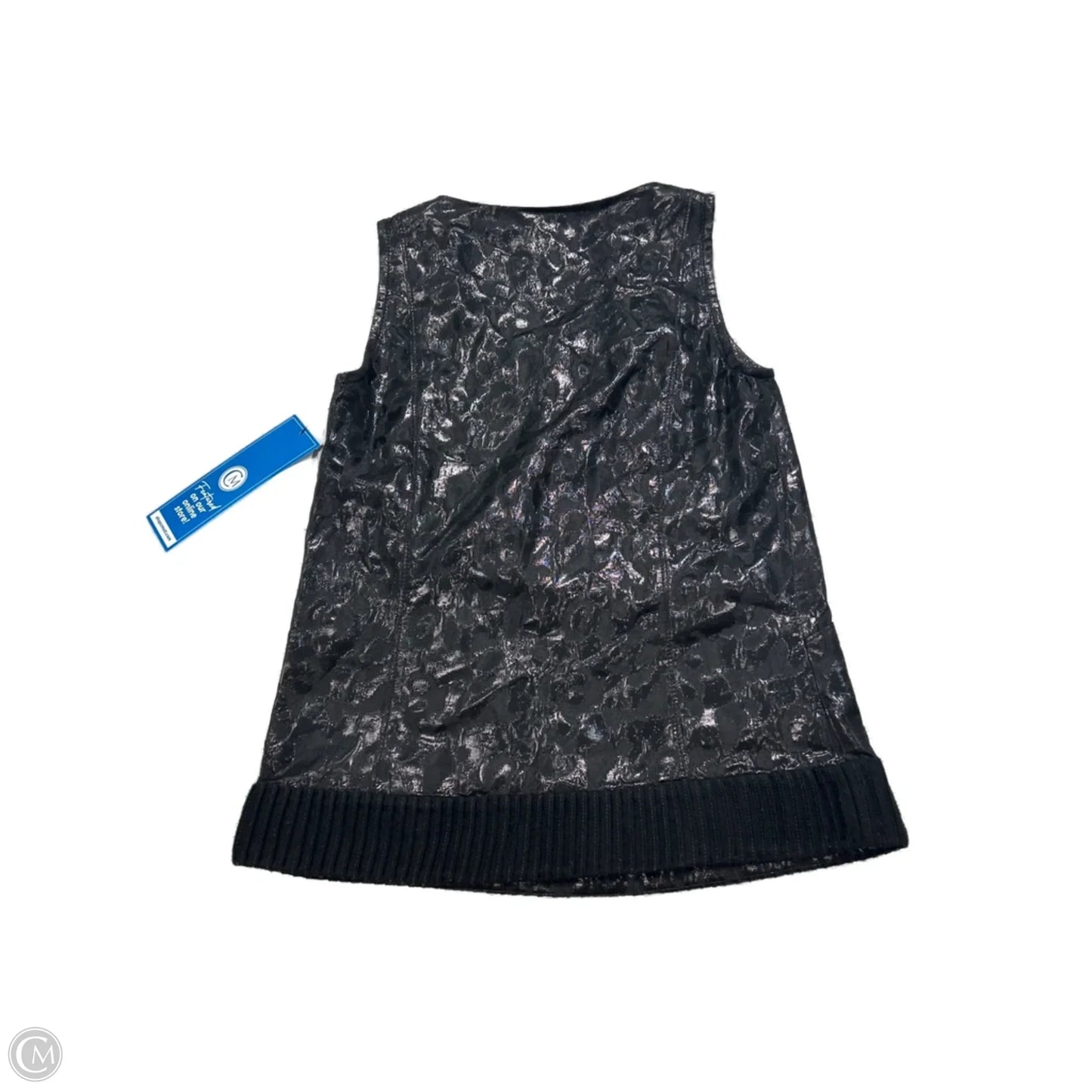 Top Sleeveless Designer By Tory Burch In Black, Size: S