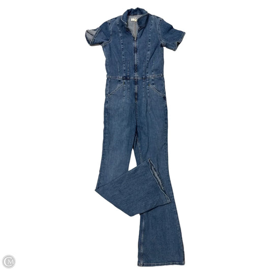 Jumpsuit By Free People In Blue Denim, Size: L