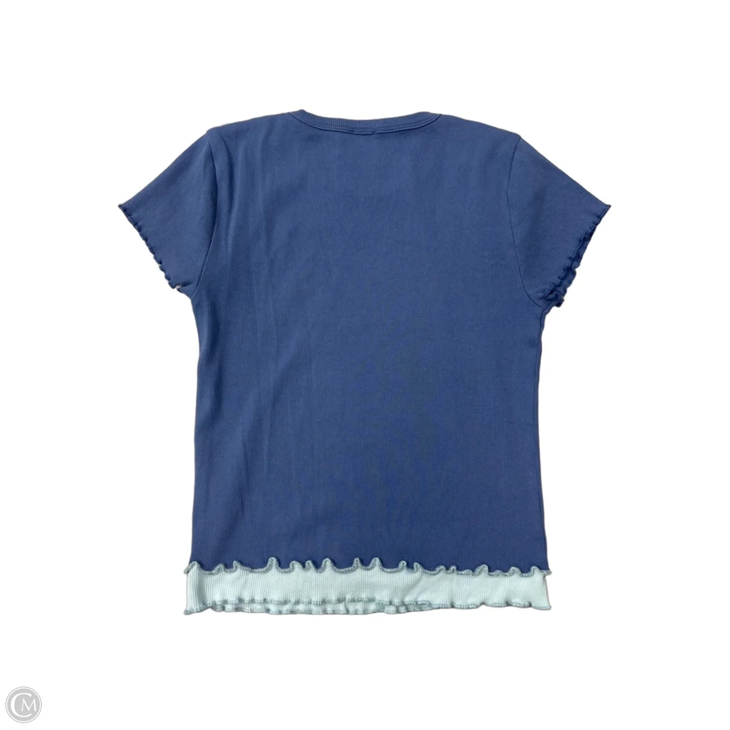 Top Short Sleeve By Maeve In Blue, Size: M