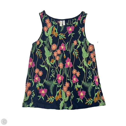 Top Sleeveless By Anthropologie In Floral Print, Size: M