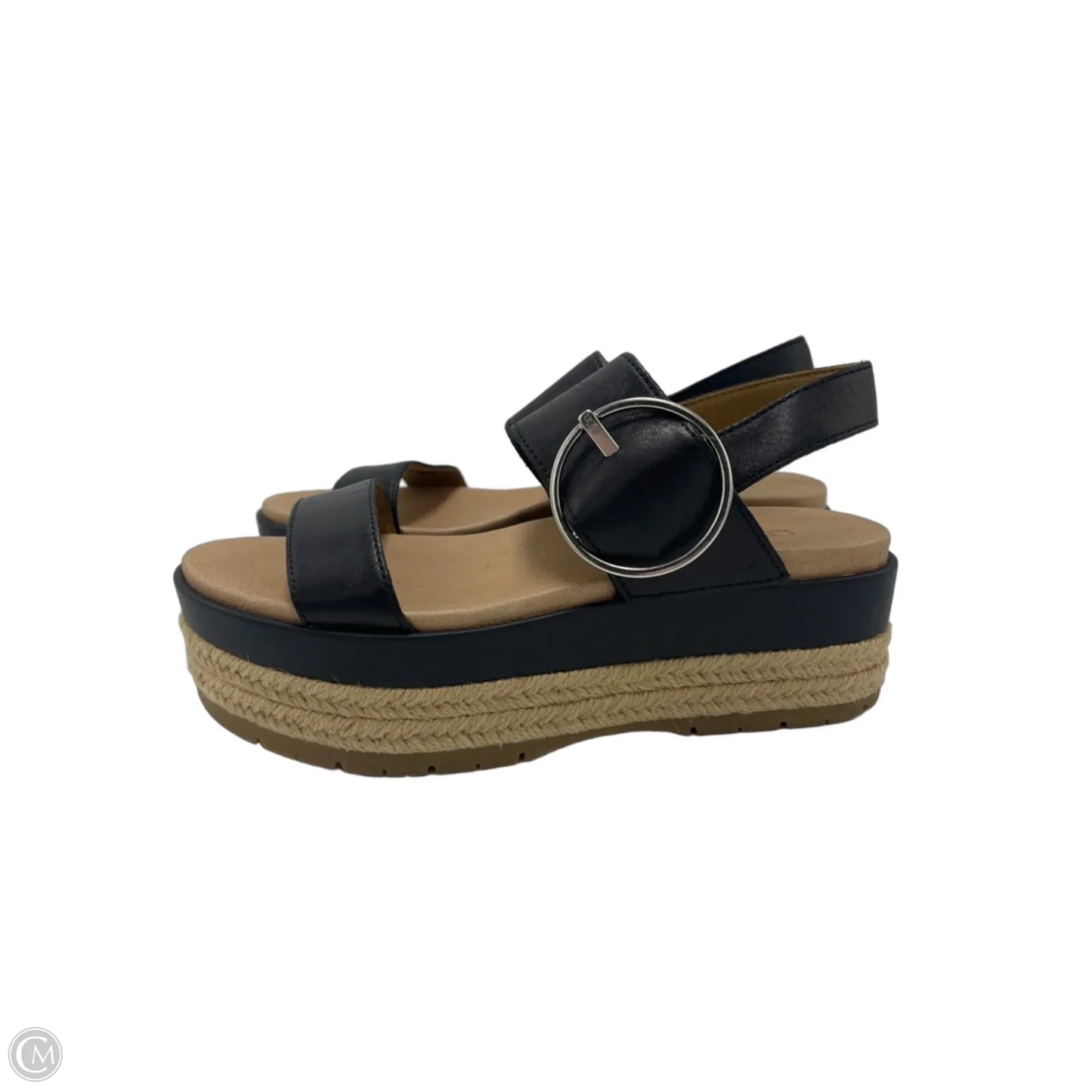 Sandals Designer By UGG In Black, Size: 6