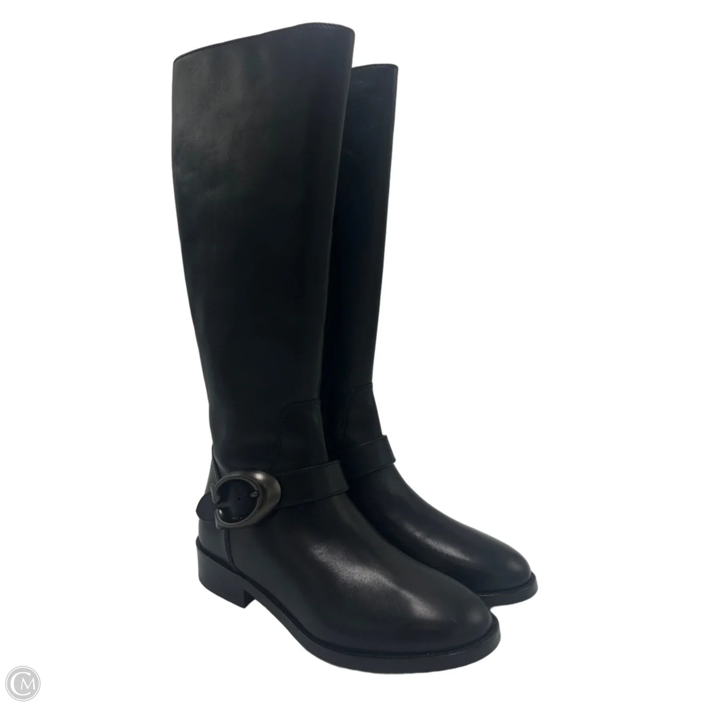 Boots Designer By Coach In Black, Size: 5