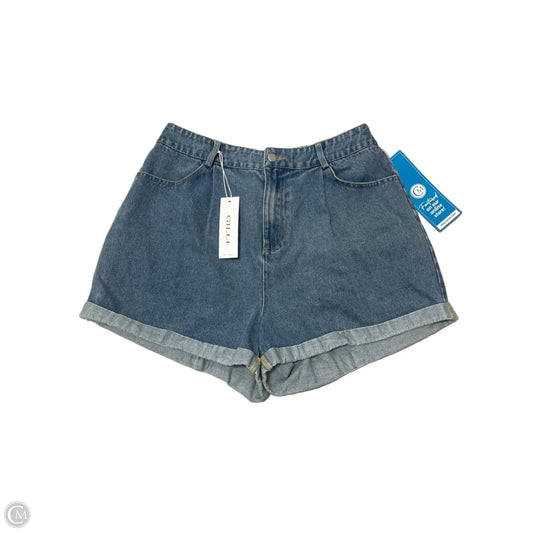 New! Shorts By Gilli In Blue Denim, Size: M