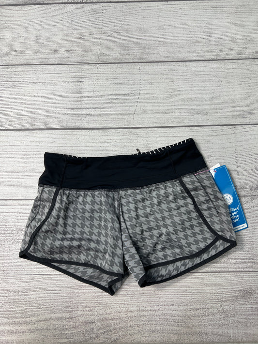 Athletic Shorts By Lululemon In Black Grey, Size: S