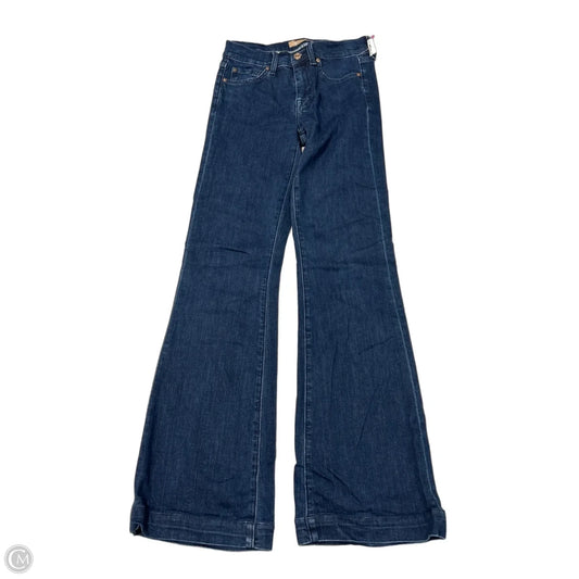 Jeans Flared By 7 For All Mankind In Blue Denim, Size: 2