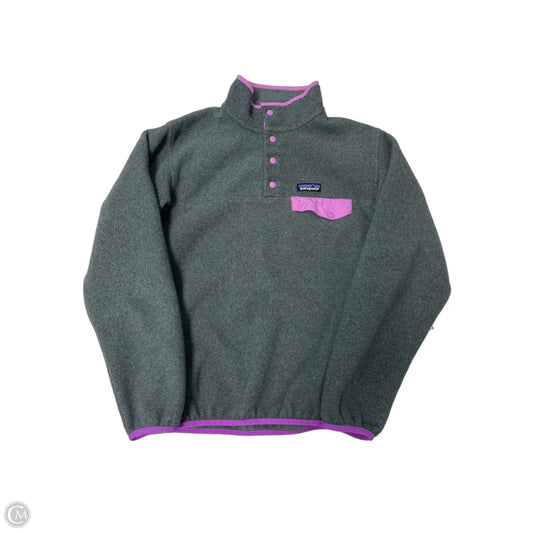 Sweatshirt Collar By Patagonia In Grey, Size: M