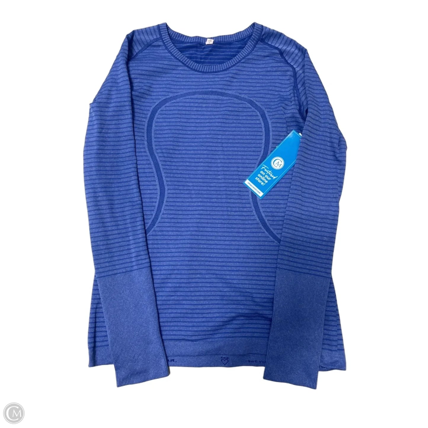 Athletic Top Long Sleeve Crewneck By Lululemon In Purple, Size: L