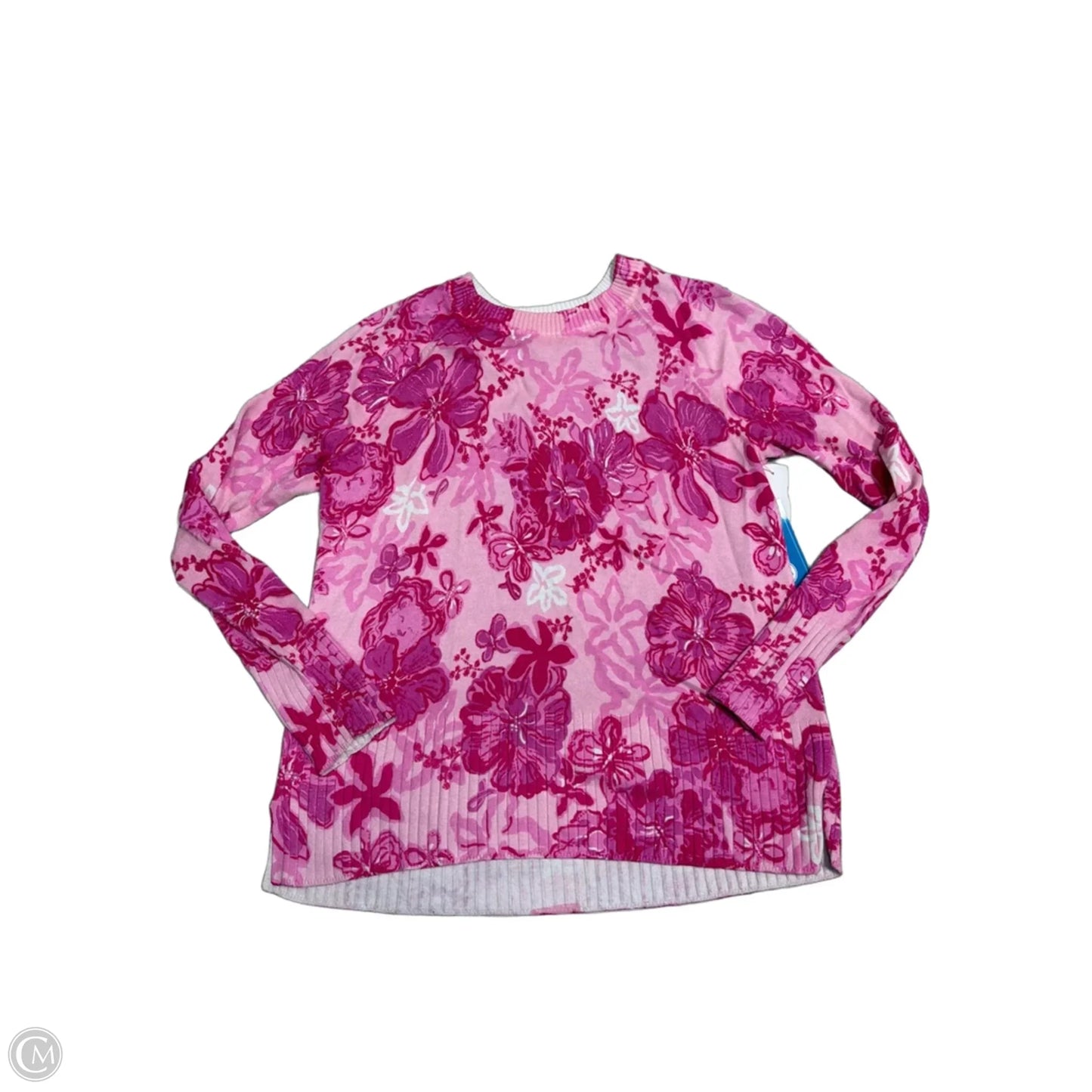 Top Long Sleeve Designer By Lilly Pulitzer In Pink, Size: M