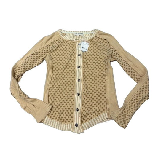 New! Top Long Sleeve By Free People In Tan, Size: Xs