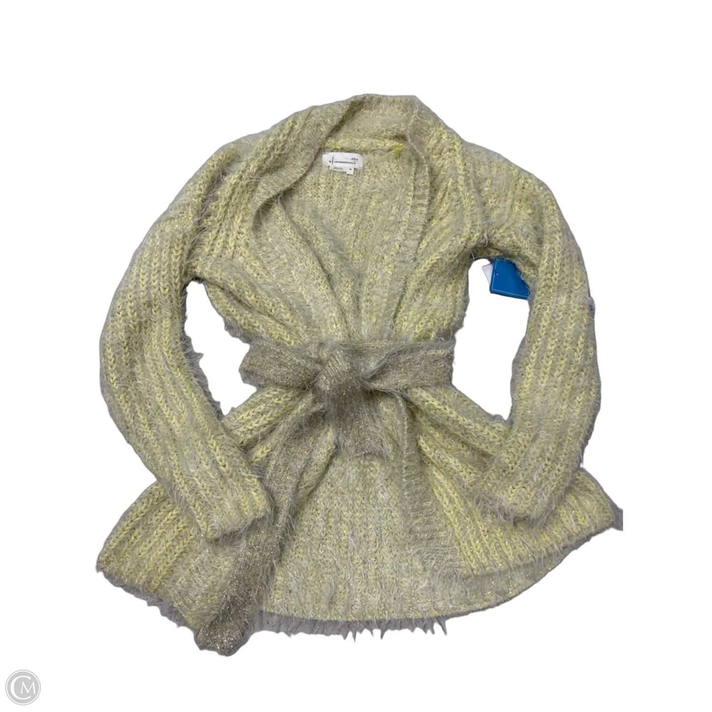 Sweater Cardigan By Anthropologie In Yellow, Size: Xs