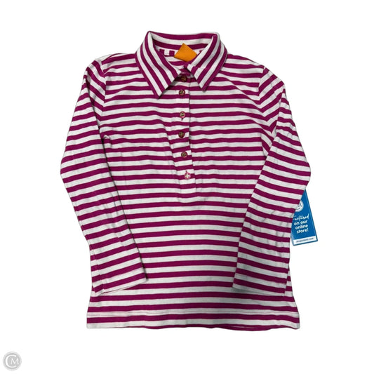 Top Long Sleeve Designer By Tory Burch In Striped Pattern, Size: S