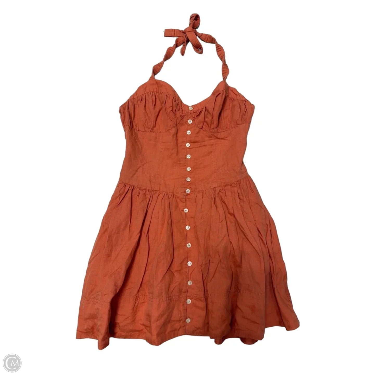 Dress Casual Short By Anthropologie In Orange, Size: S