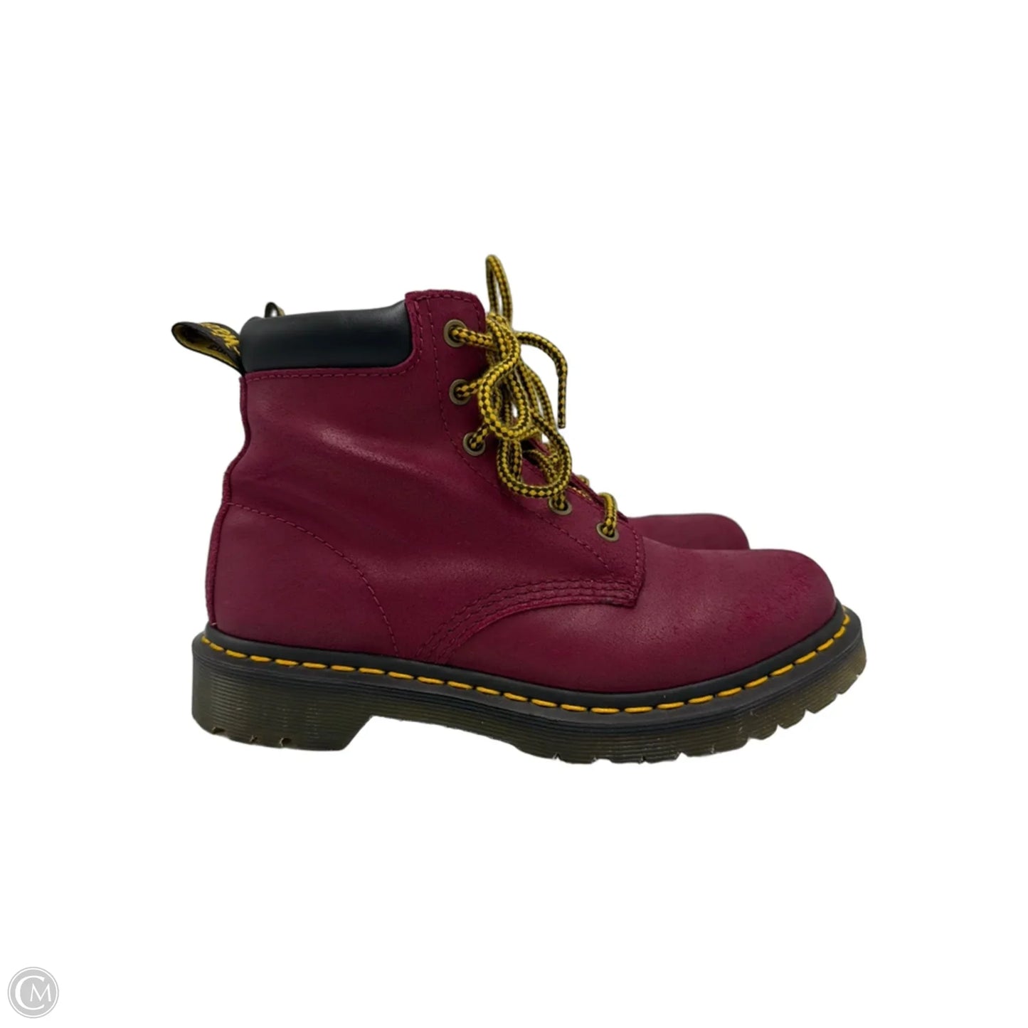 Shoes Designer By Dr Martens In Maroon, Size: 7