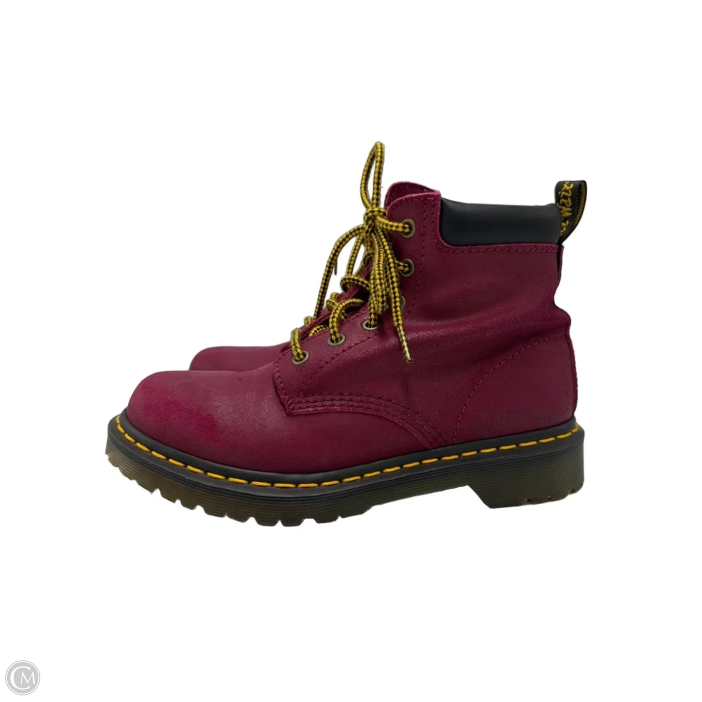 Shoes Designer By Dr Martens In Maroon, Size: 7