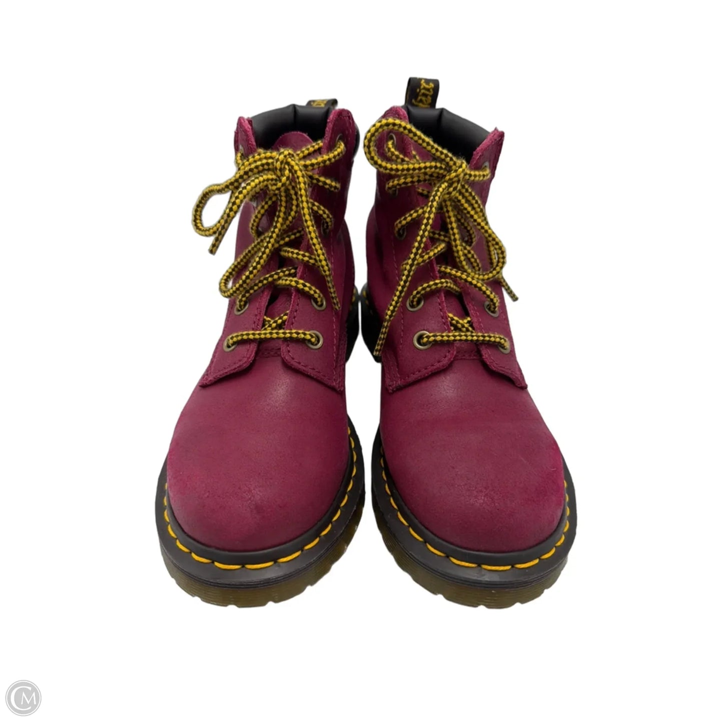Shoes Designer By Dr Martens In Maroon, Size: 7