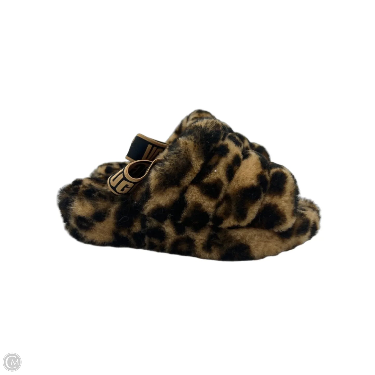 Slippers Designer By UGG In Animal Print, Size: 5