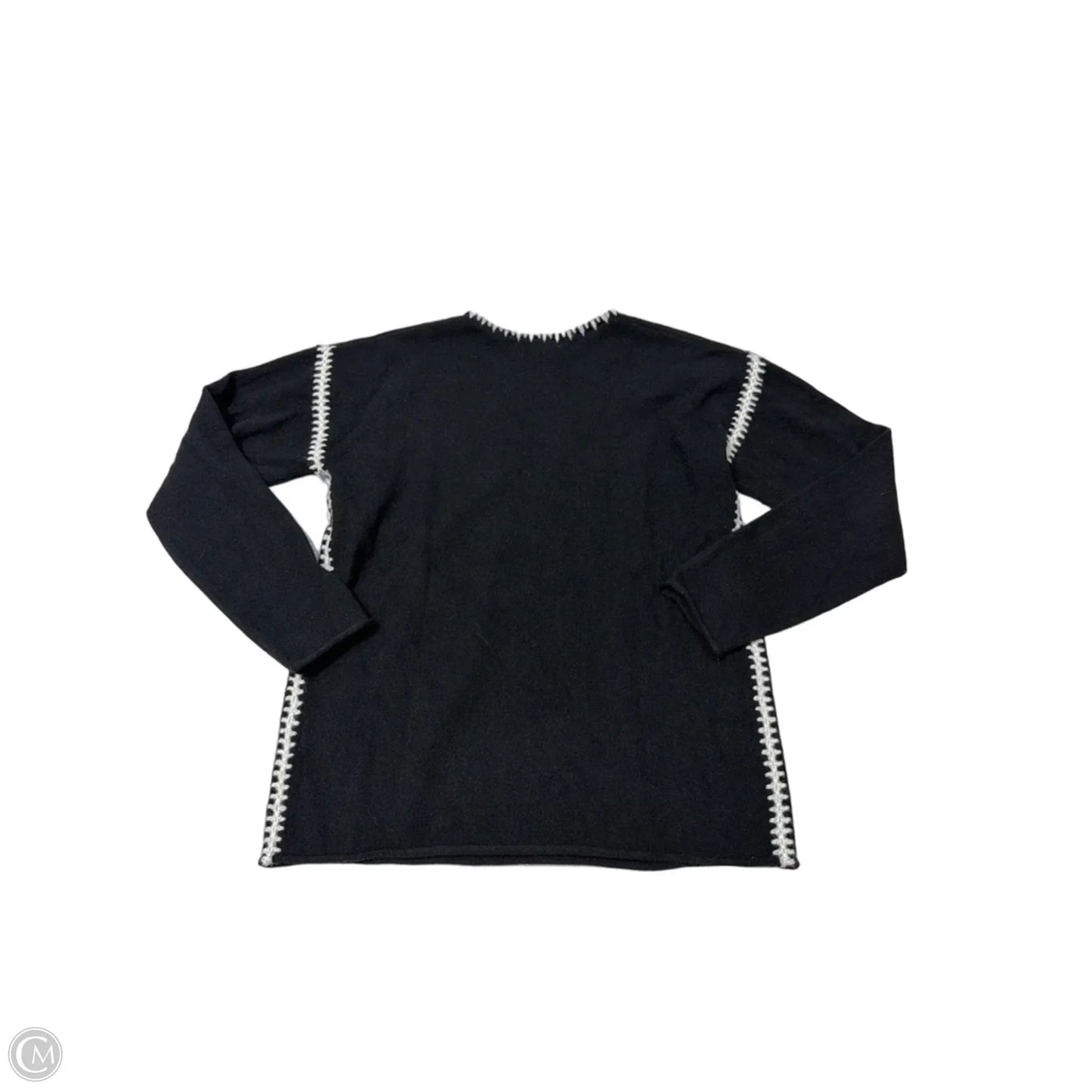 Johnny Was Whipstitch Sweater In Black, Size: S