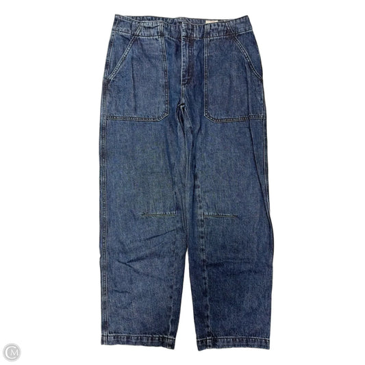 Jeans Wide Leg By Rag And Bone In Blue Denim, Size: 8