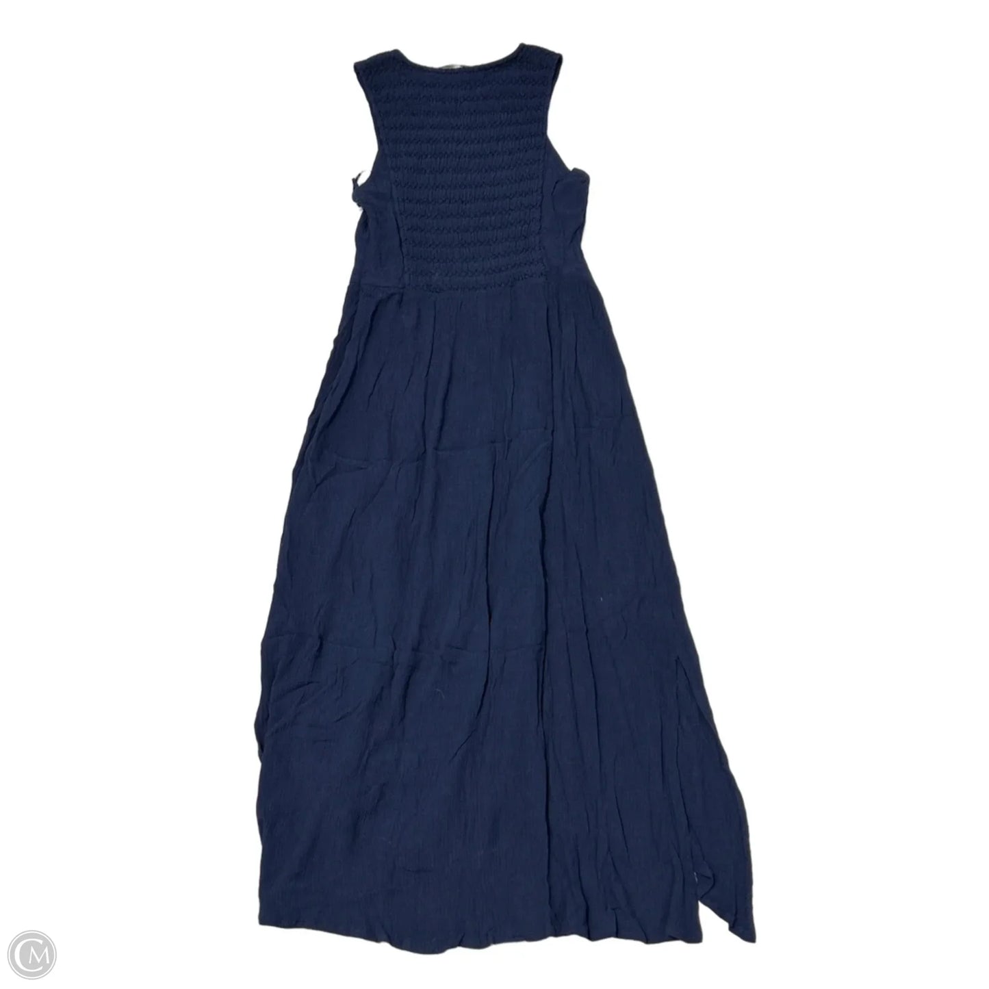 Dress Casual Midi By Zara Basic In Navy, Size: S