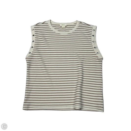Top Sleeveless By Maeve In Striped Pattern, Size: Xxs