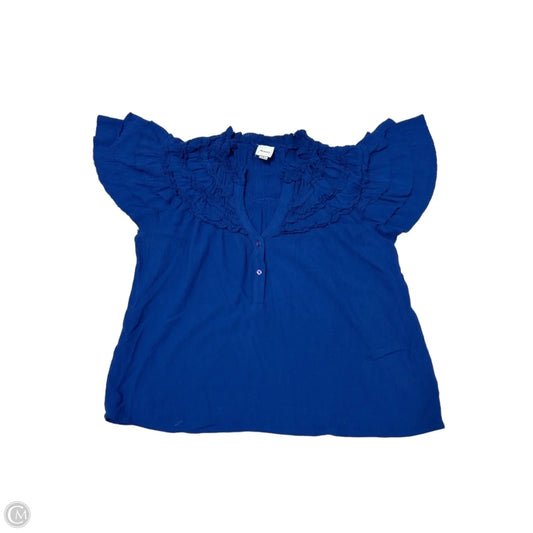 Top Short Sleeve By Maeve In Blue, Size: S