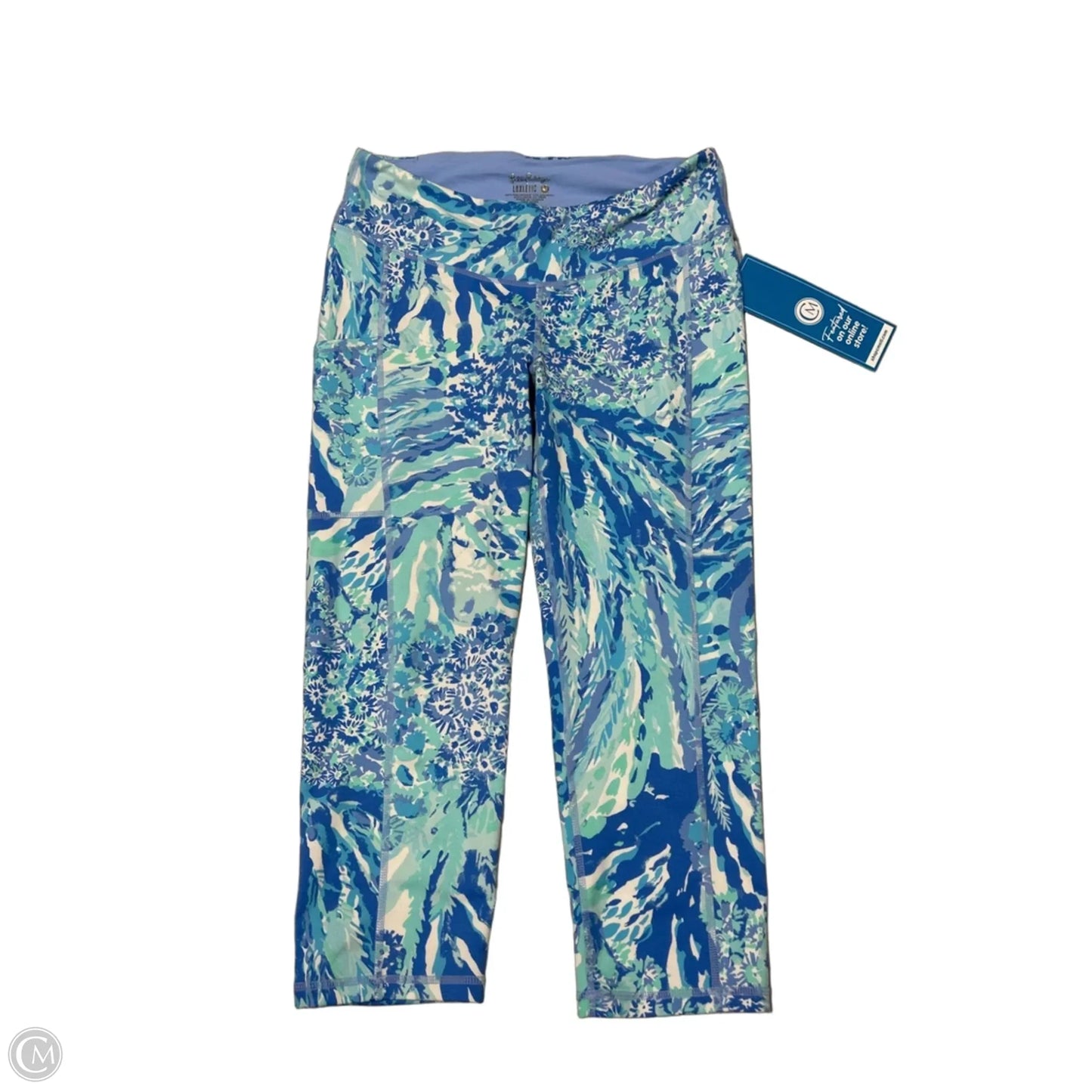 Pants Designer By Lilly Pulitzer In Blue & White, Size: M