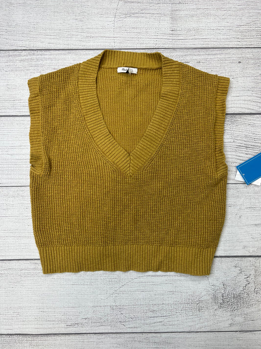 Mustard Vest Sweater Madewell, Size M