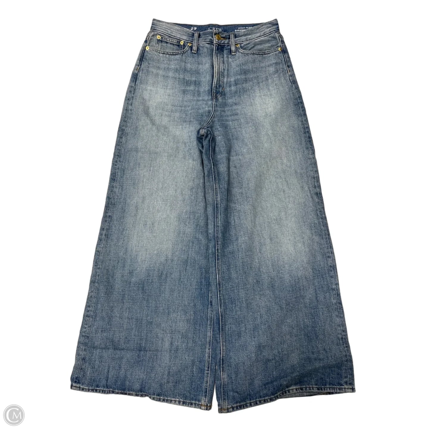 Jeans Wide Leg By J. Crew In Blue Denim, Size: 8