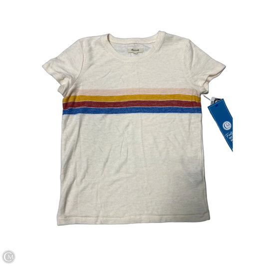 Top Short Sleeve By Madewell In Multi-colored, Size: Xs