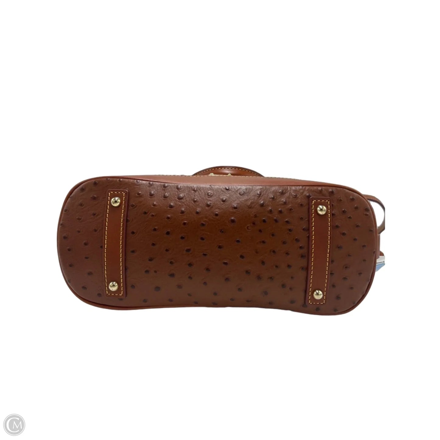 Dooney And Bourke Ostrich Domed Designer Satchel Handbag