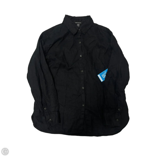 Blouse / Top Long Sleeve By Athleta In Black, Size: M