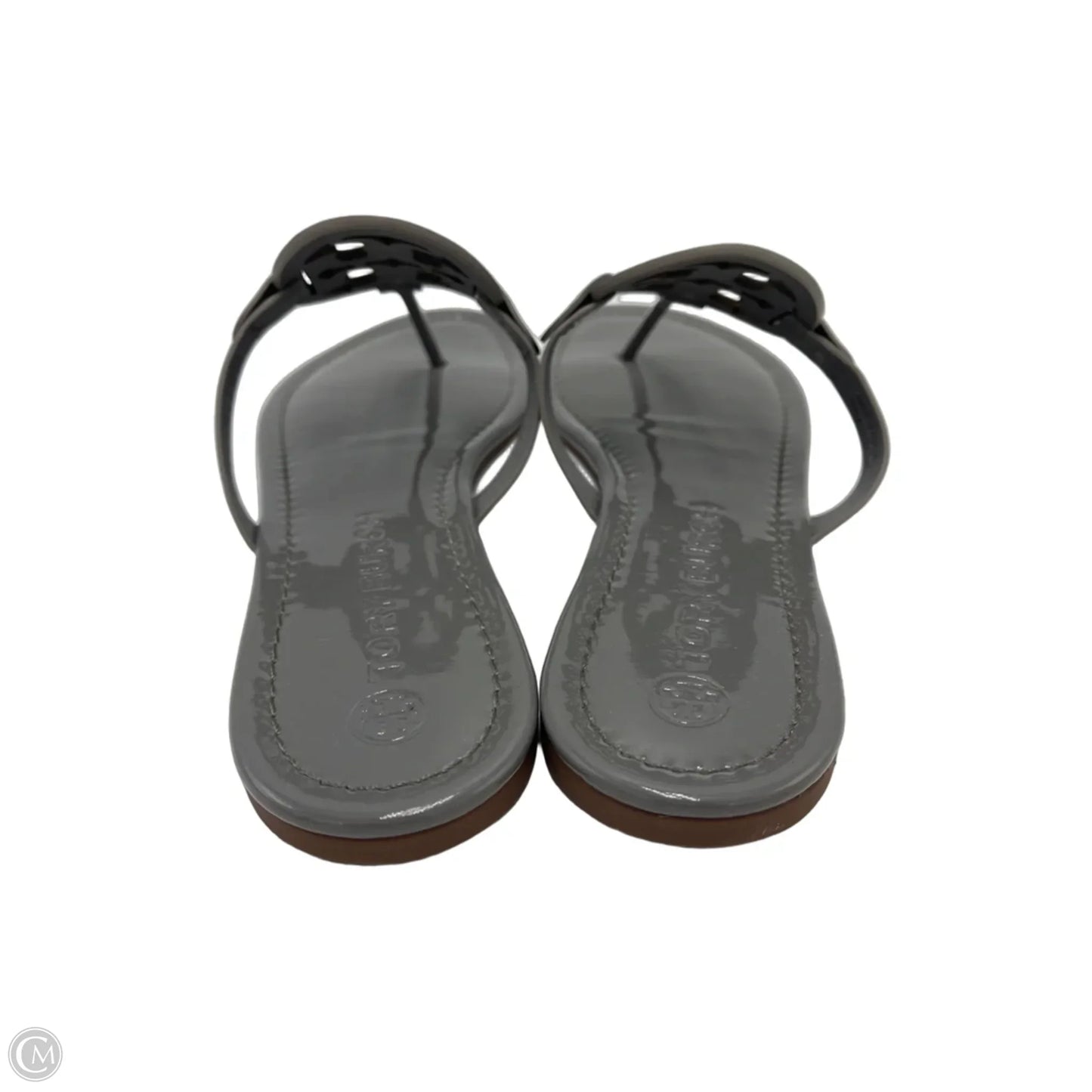 Tory Burch Miller Designer Sandals In Grey, Size: 13