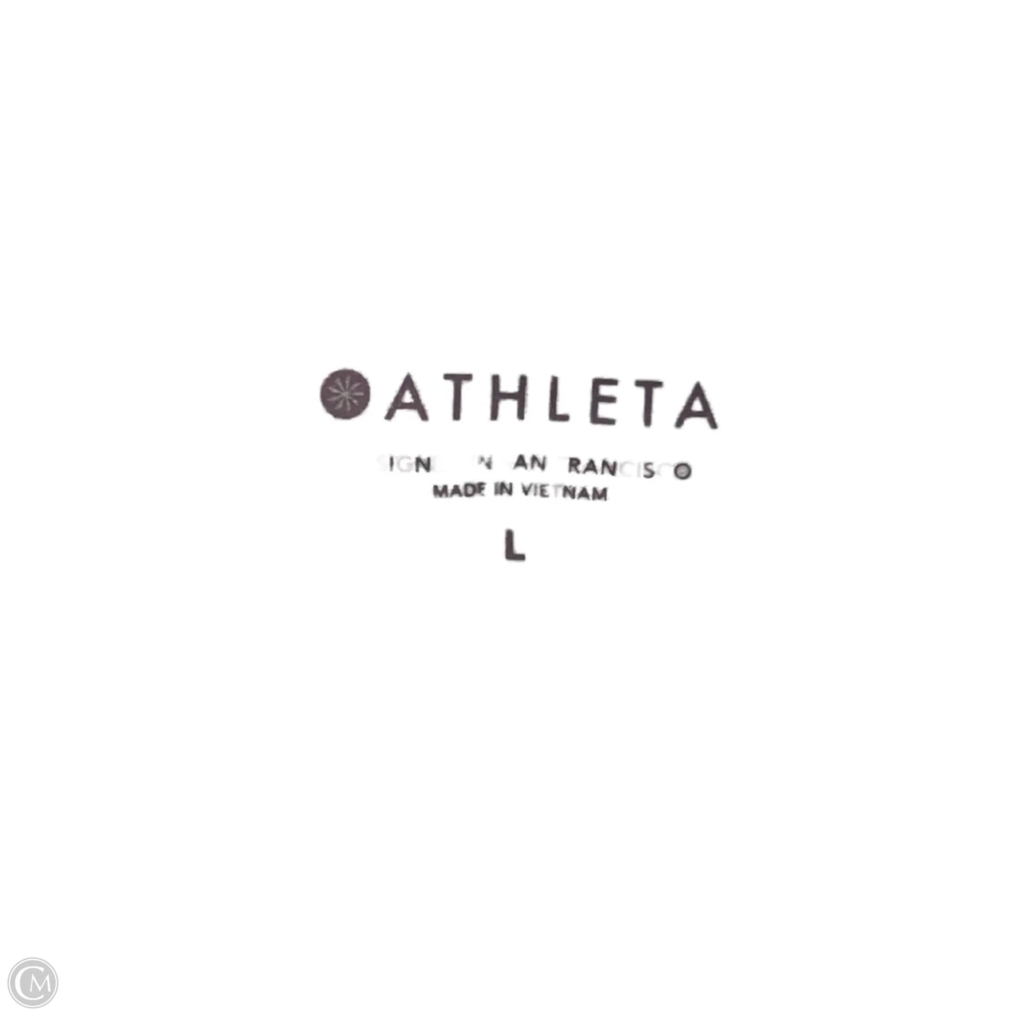 Athletic Top Short Sleeve By Athleta In Green, Size: L