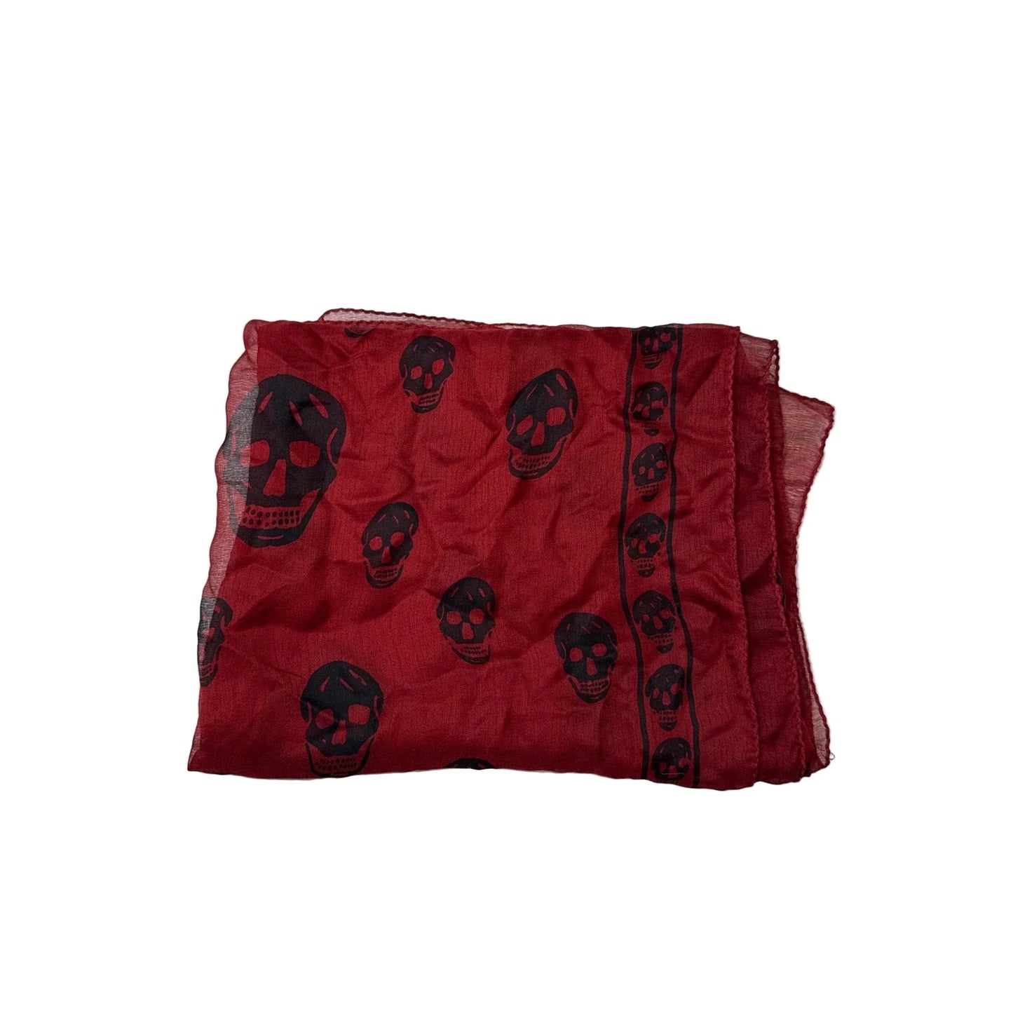 Alexander McQueen Skull Foulard Luxury Designer Scarf