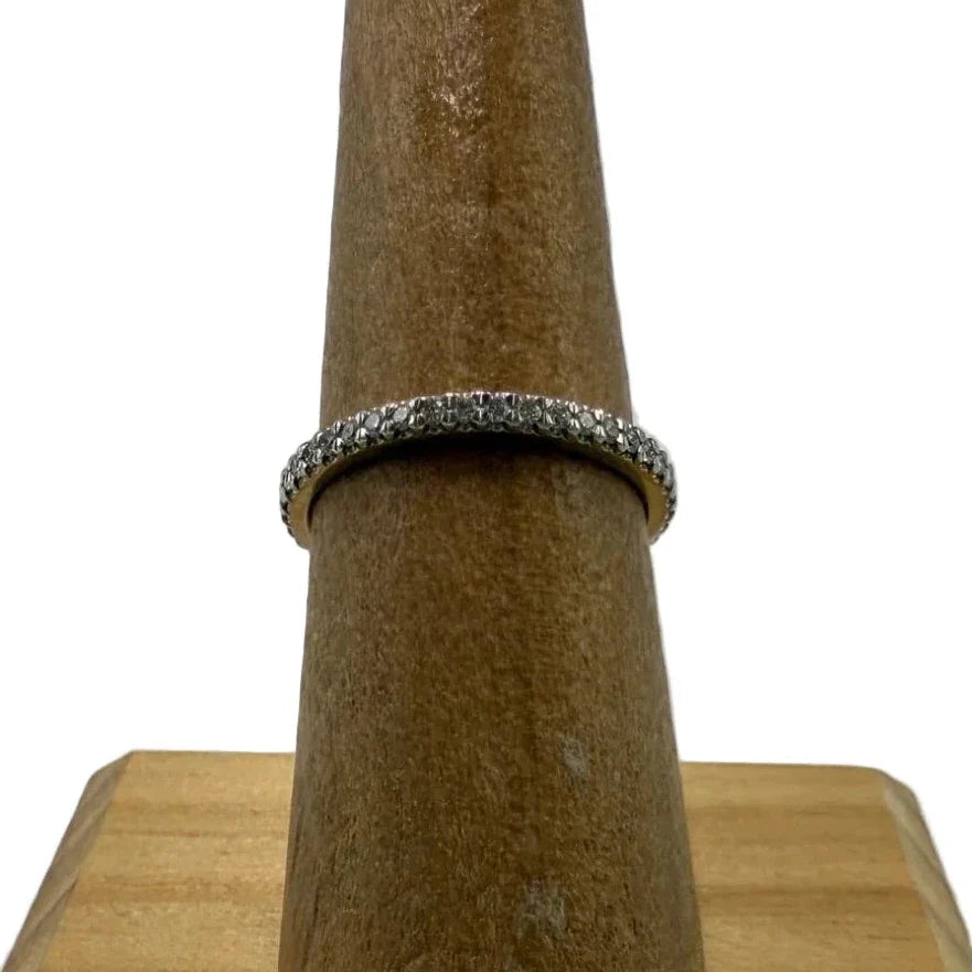 Tiffany & Company Full Eternity Platinum w/ Diamonds Luxury Ring,  Size: 6.5