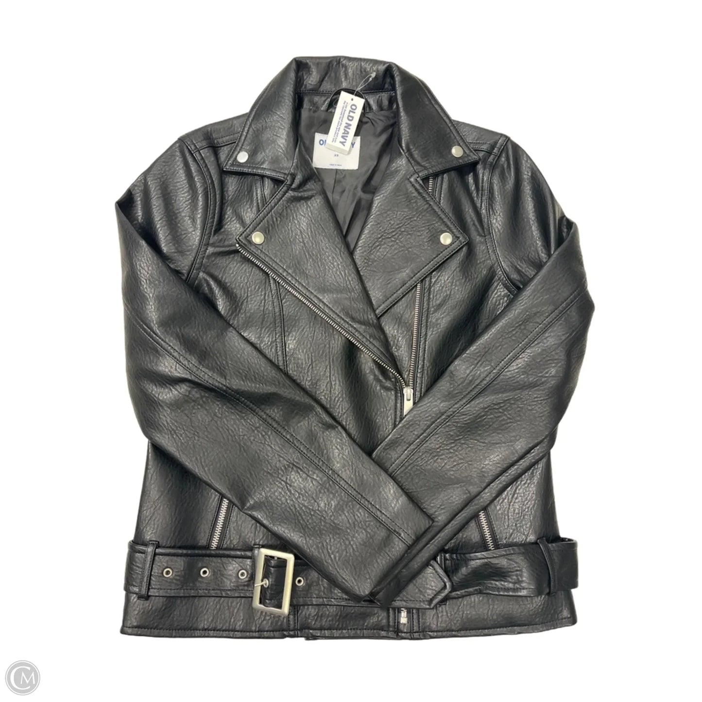 Jacket Moto By Old Navy In Black, Size: Xs