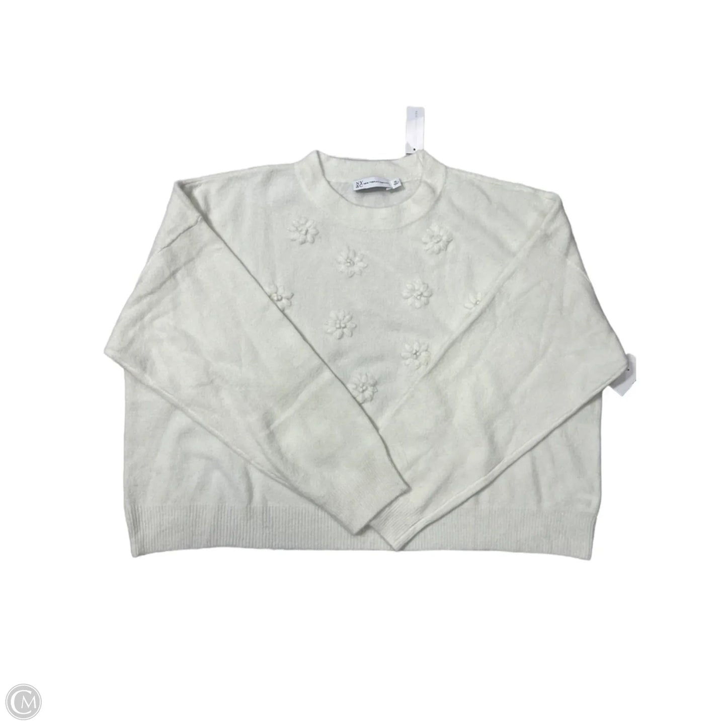 Sweater By New York And Co In White, Size: Xl