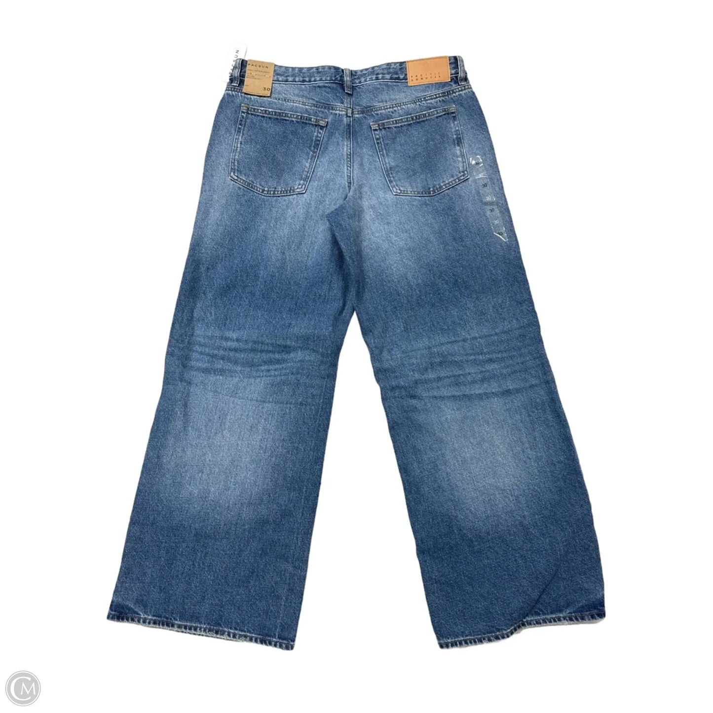 Jeans Wide Leg By Pacsun In Blue Denim, Size: 30