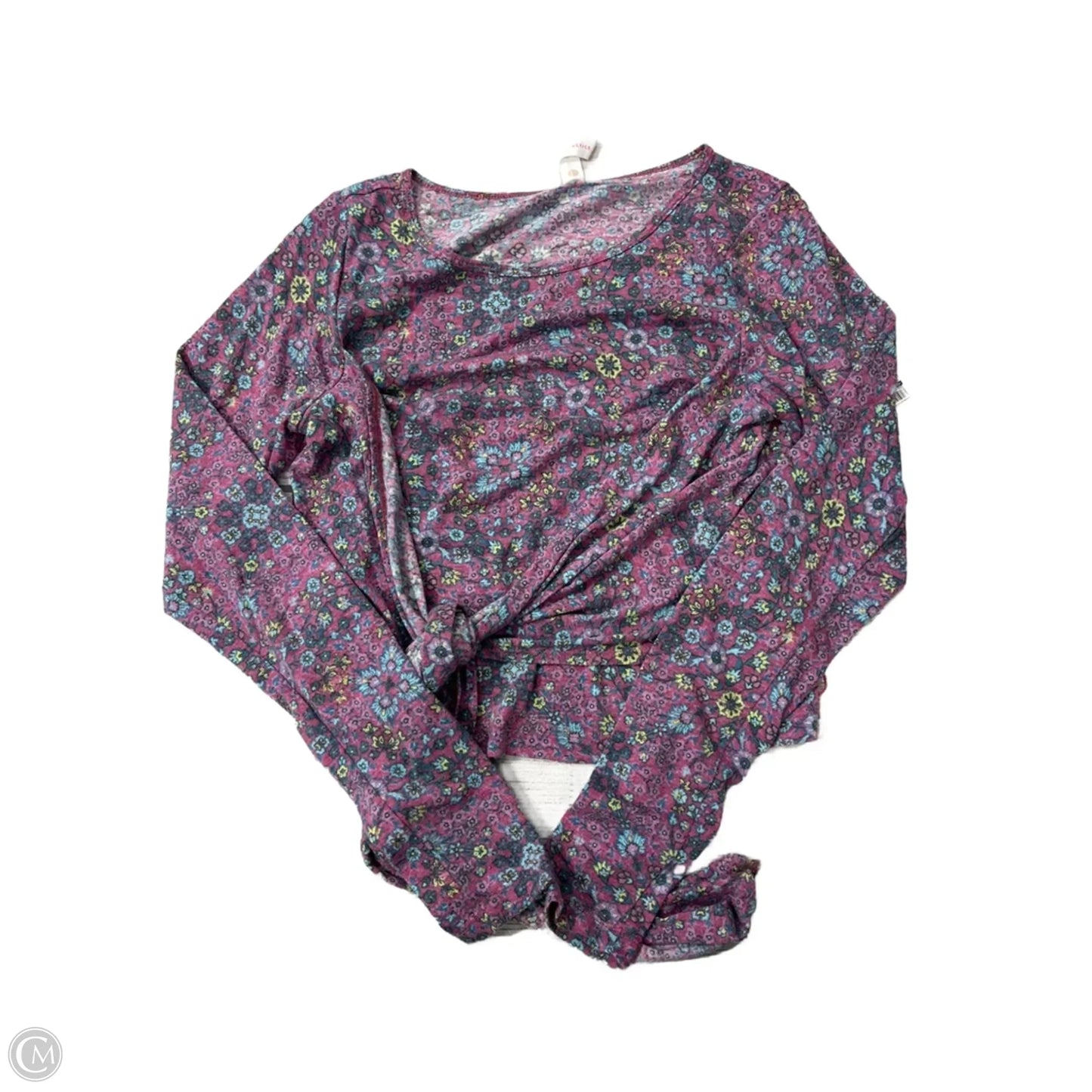 Top Long Sleeve By Daily Practice By Anthropologie In Floral Print, Size: S