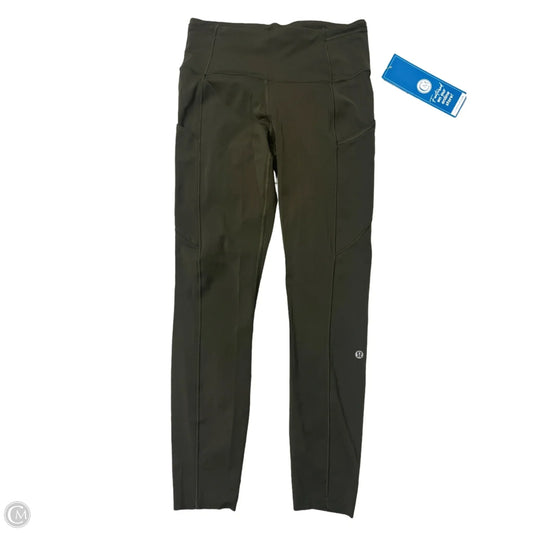 Athletic Leggings By Lululemon In Green, Size: S