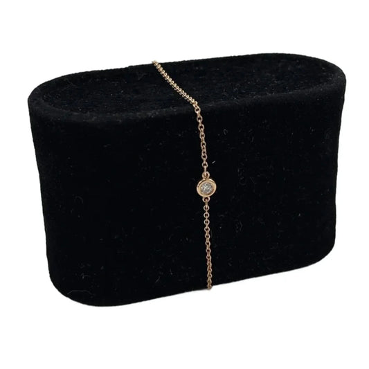 Tiffany & Company Diamond By The Yard 18K Rose Gold Luxury Bracelet